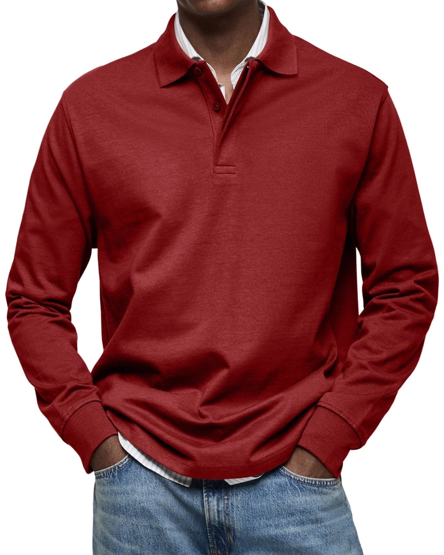 Ramon | POLO DE MANGA LARGA DE LUJO