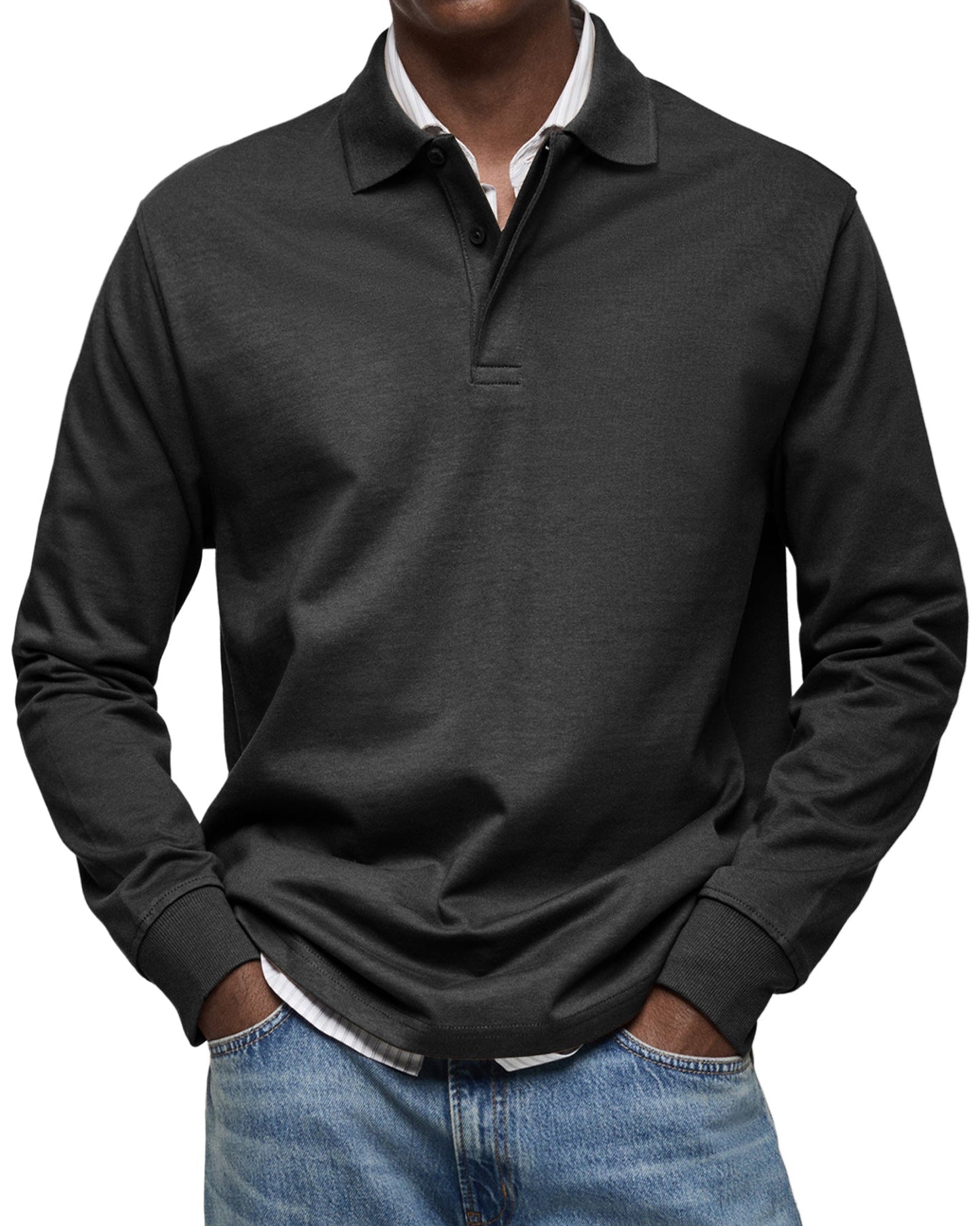 Ramon | POLO DE MANGA LARGA DE LUJO