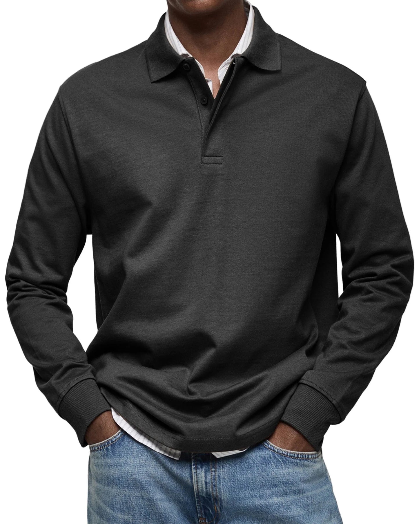 Ramon | POLO DE MANGA LARGA DE LUJO