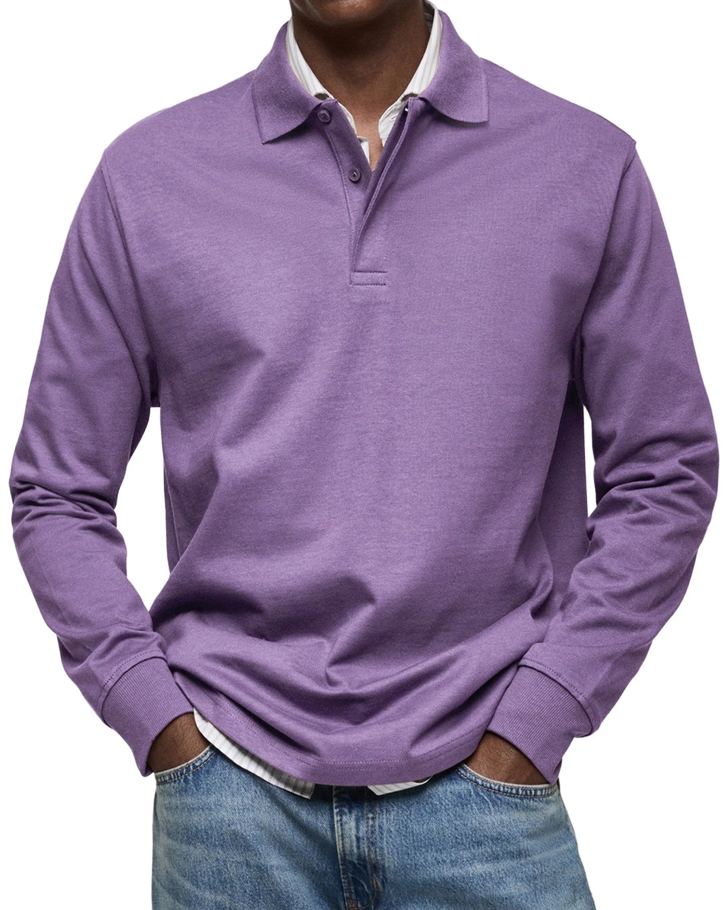 Ramon | POLO DE MANGA LARGA DE LUJO