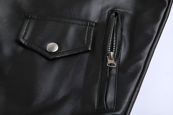 Austin | Chaqueta de cuero de motociclista clásica