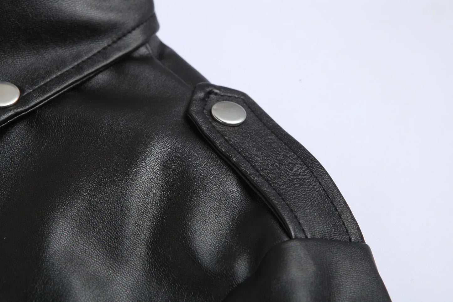 Austin | Chaqueta de cuero de motociclista clásica