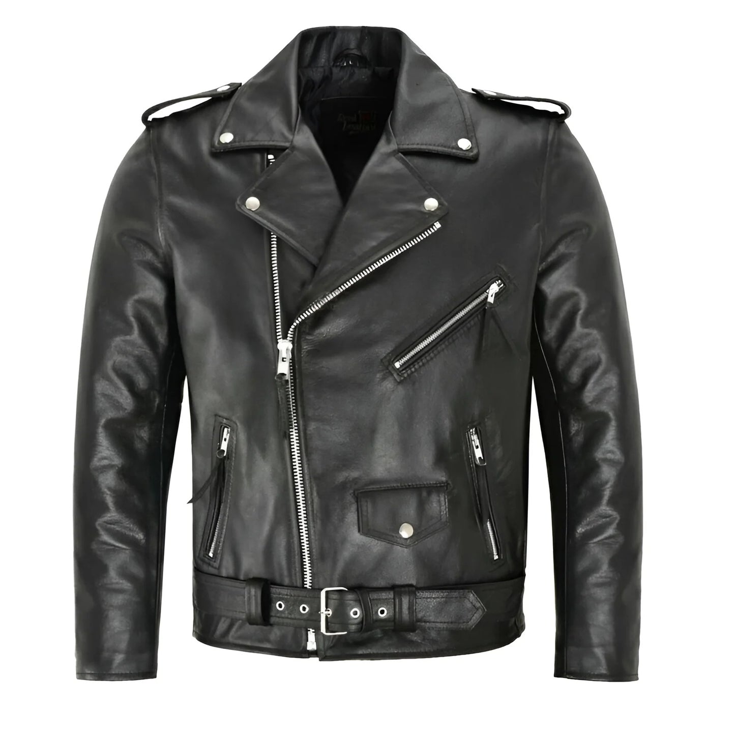 Austin | Chaqueta de cuero de motociclista clásica