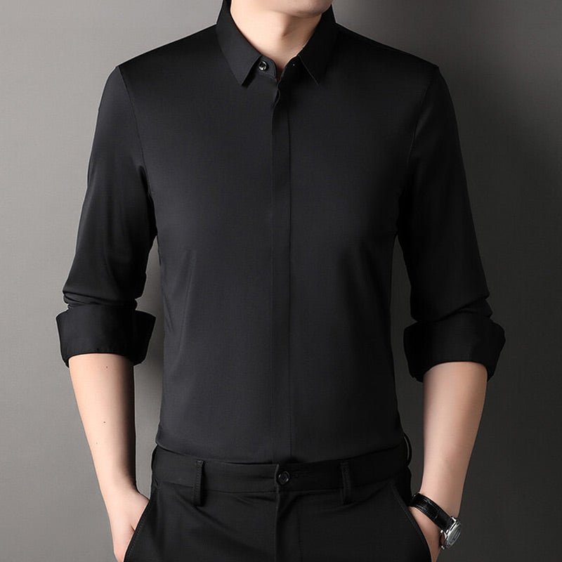 Mitchell | Camisa elástica sin arrugas para hombre