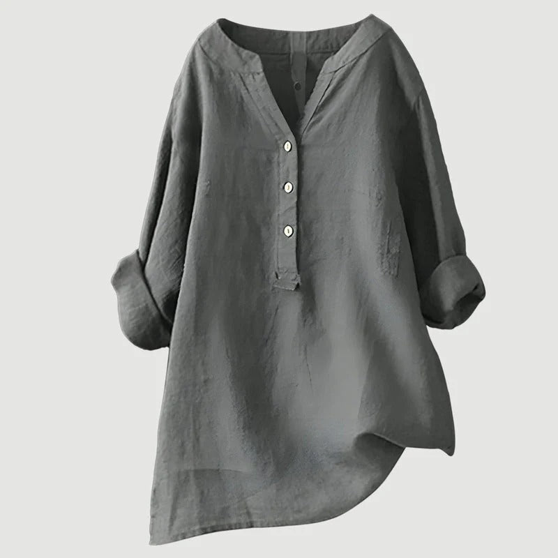 Zarina - Blusa cómoda de lino
