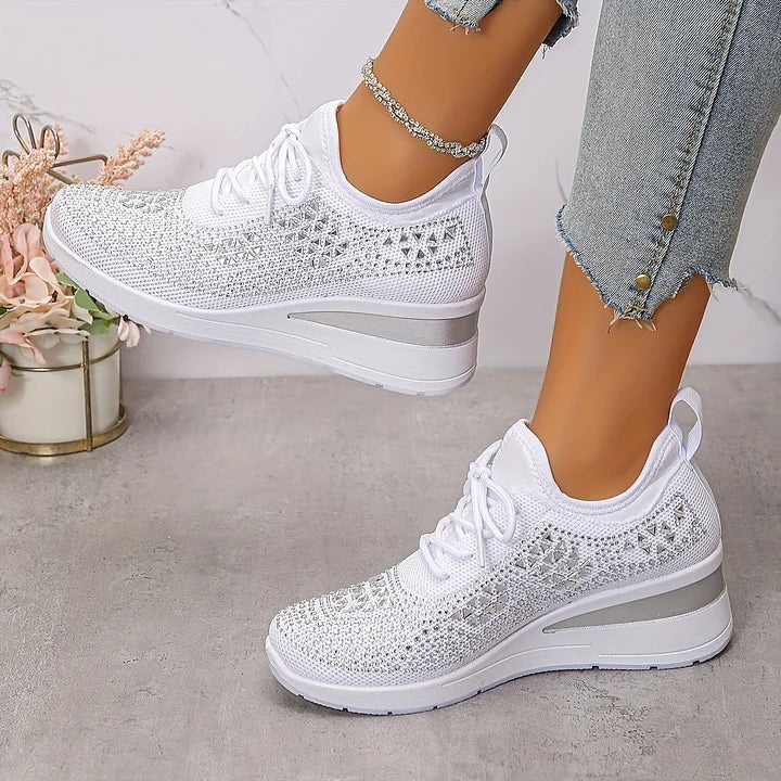 Giselle – Zapatillas ortopédicas con pedrería brillante