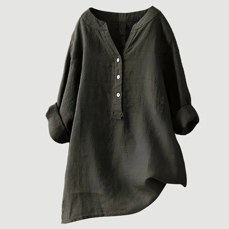 Zarina - Blusa cómoda de lino