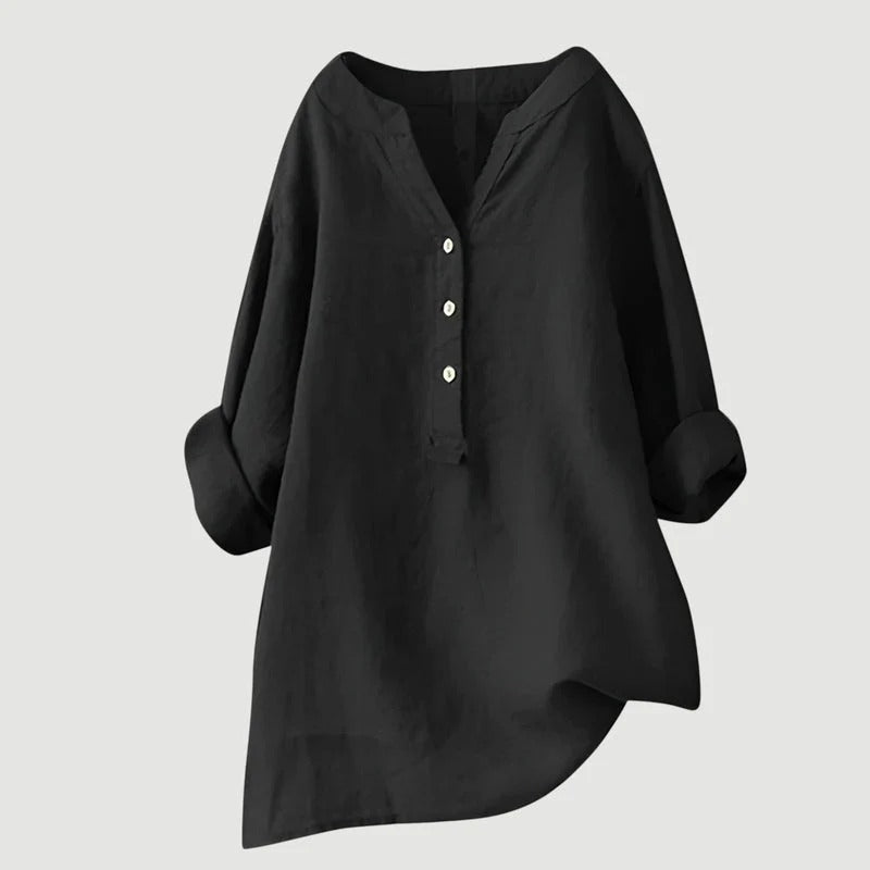 Zarina - Blusa cómoda de lino