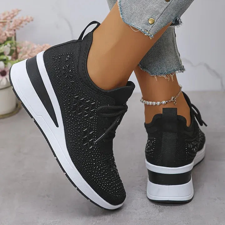 Giselle – Zapatillas ortopédicas con pedrería brillante