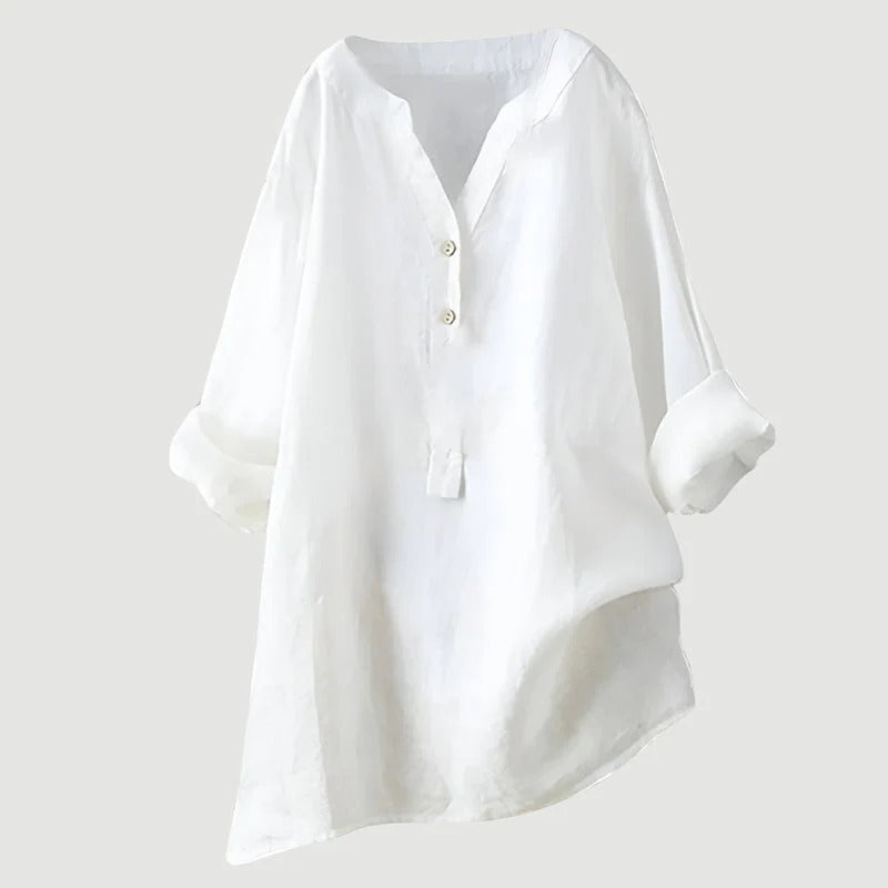 Zarina - Blusa cómoda de lino