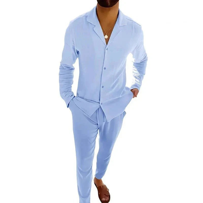 Zeus | Conjunto de lino de verano para hombre