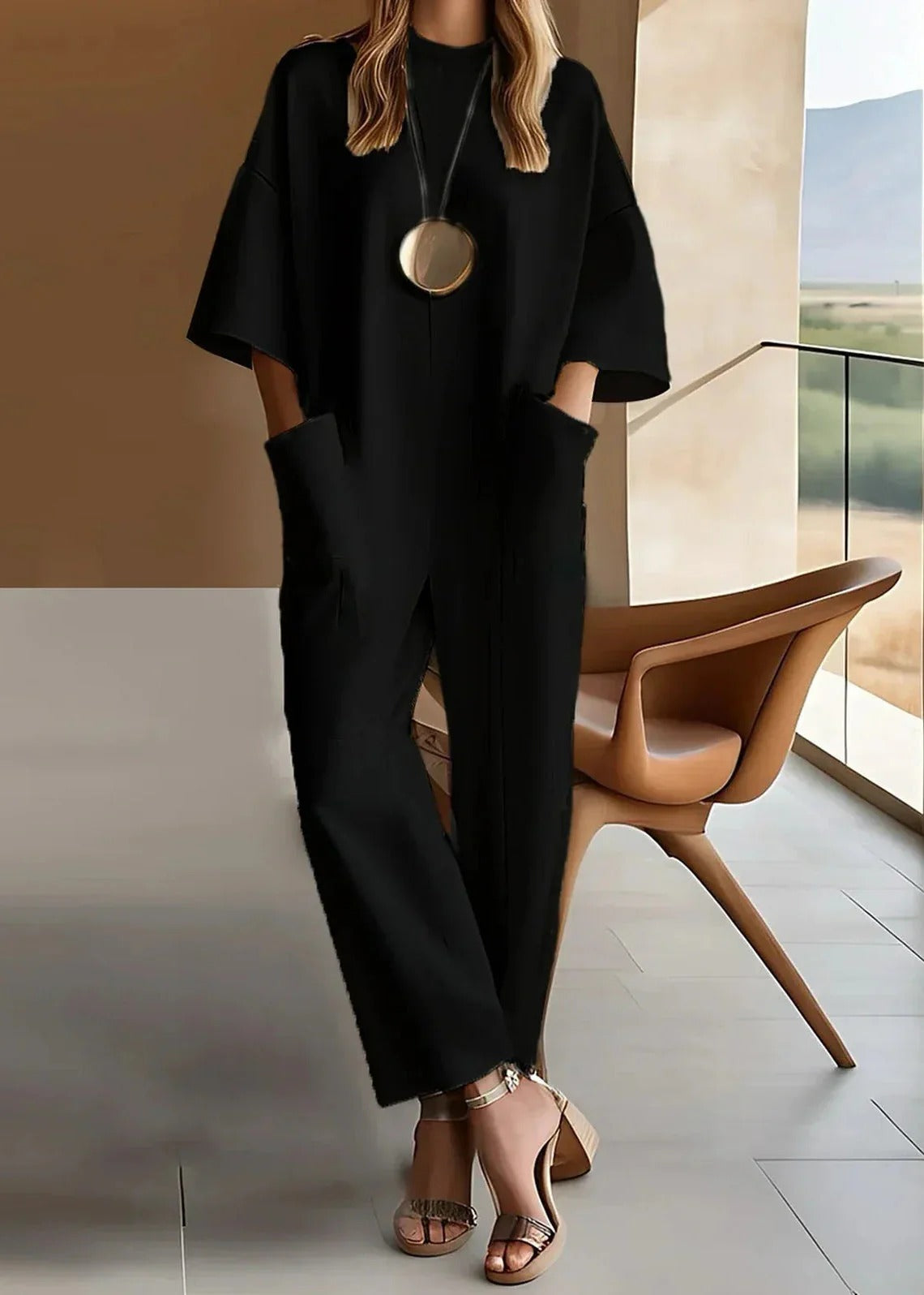 Maricela | Mono casual de manga suelta para mujer