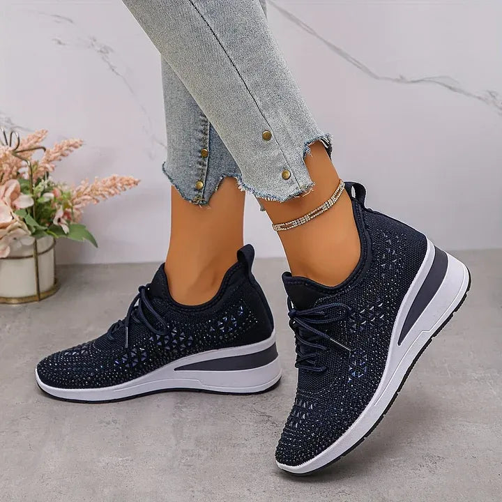 Giselle – Zapatillas ortopédicas con pedrería brillante
