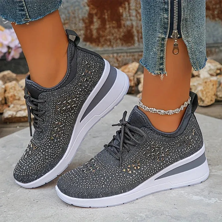 Giselle – Zapatillas ortopédicas con pedrería brillante