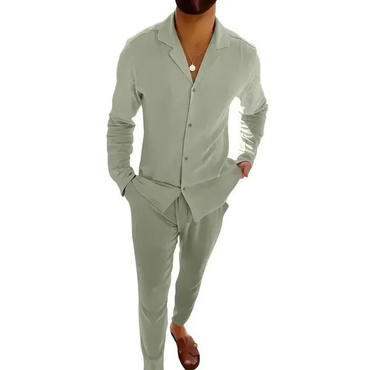 Zeus | Conjunto de lino de verano para hombre