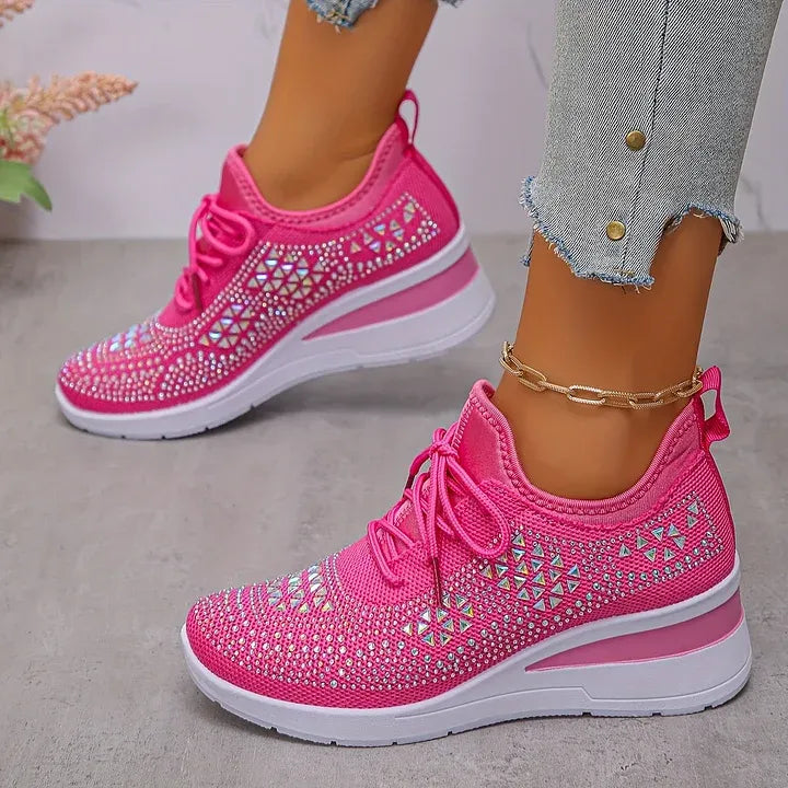 Giselle – Zapatillas ortopédicas con pedrería brillante