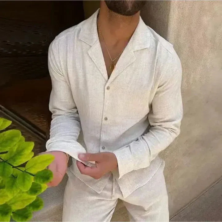Zeus | Conjunto de lino de verano para hombre