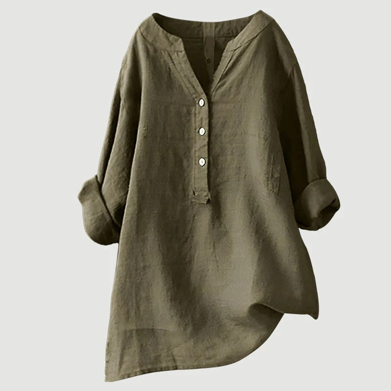 Zarina - Blusa cómoda de lino