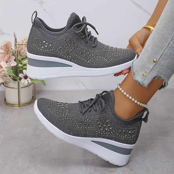 Giselle – Zapatillas ortopédicas con pedrería brillante