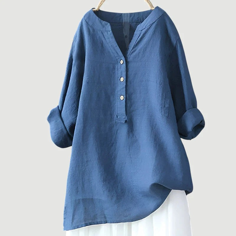 Zarina - Blusa cómoda de lino