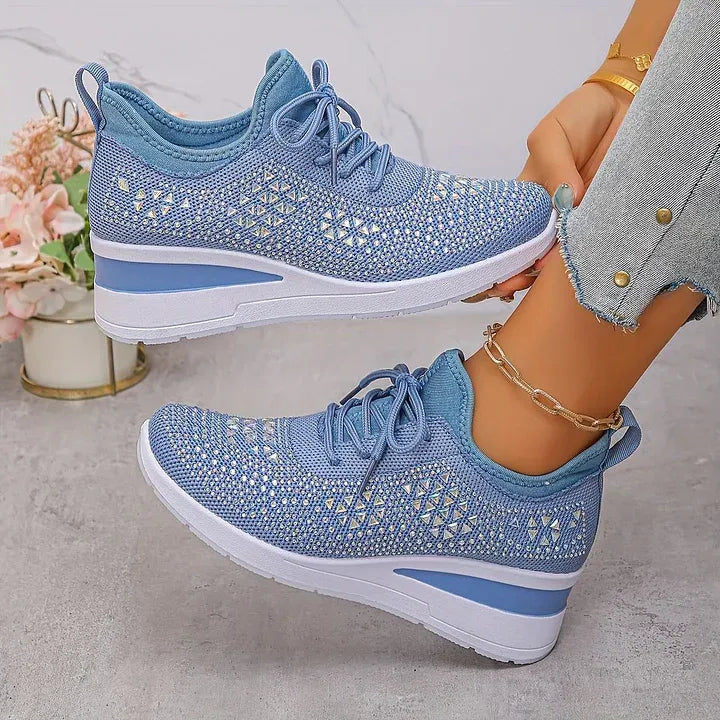 Giselle – Zapatillas ortopédicas con pedrería brillante