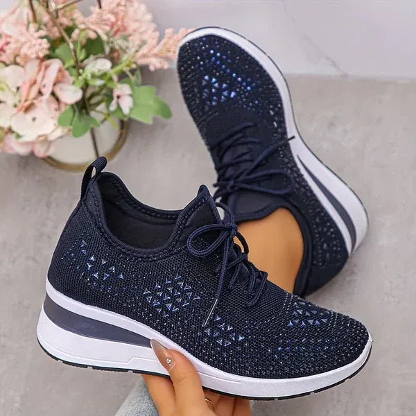 Giselle – Zapatillas ortopédicas con pedrería brillante