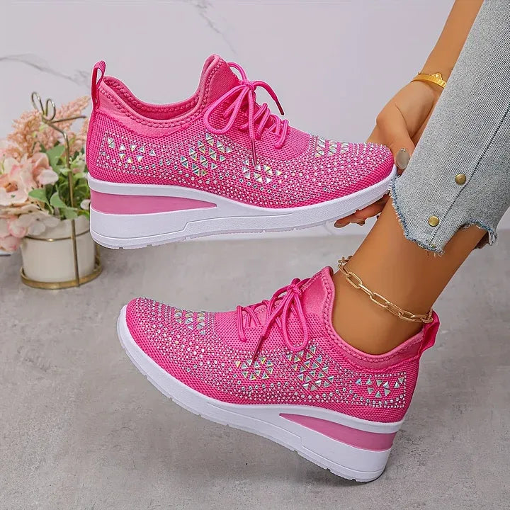 Giselle – Zapatillas ortopédicas con pedrería brillante