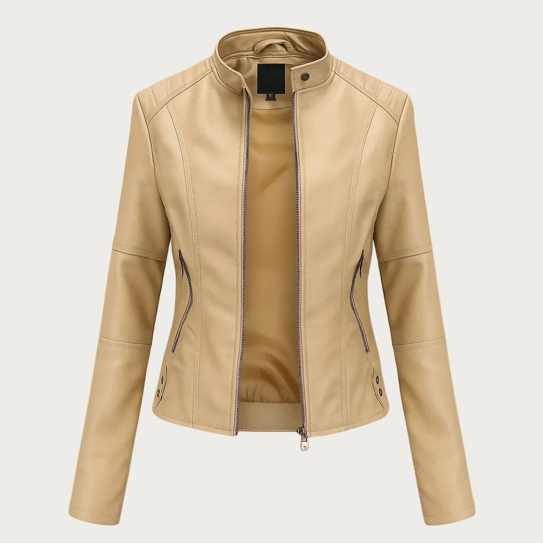 Jeniffer™ | Chaqueta de cuero de estilo moderno