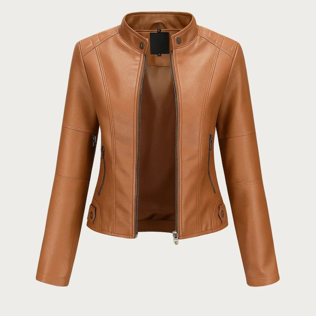 Jeniffer™ | Chaqueta de cuero de estilo moderno