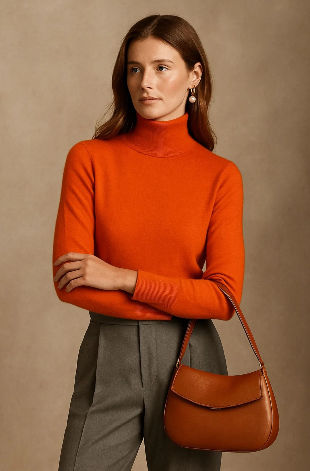 Valentina | Jersey de cuello alto de cachemir