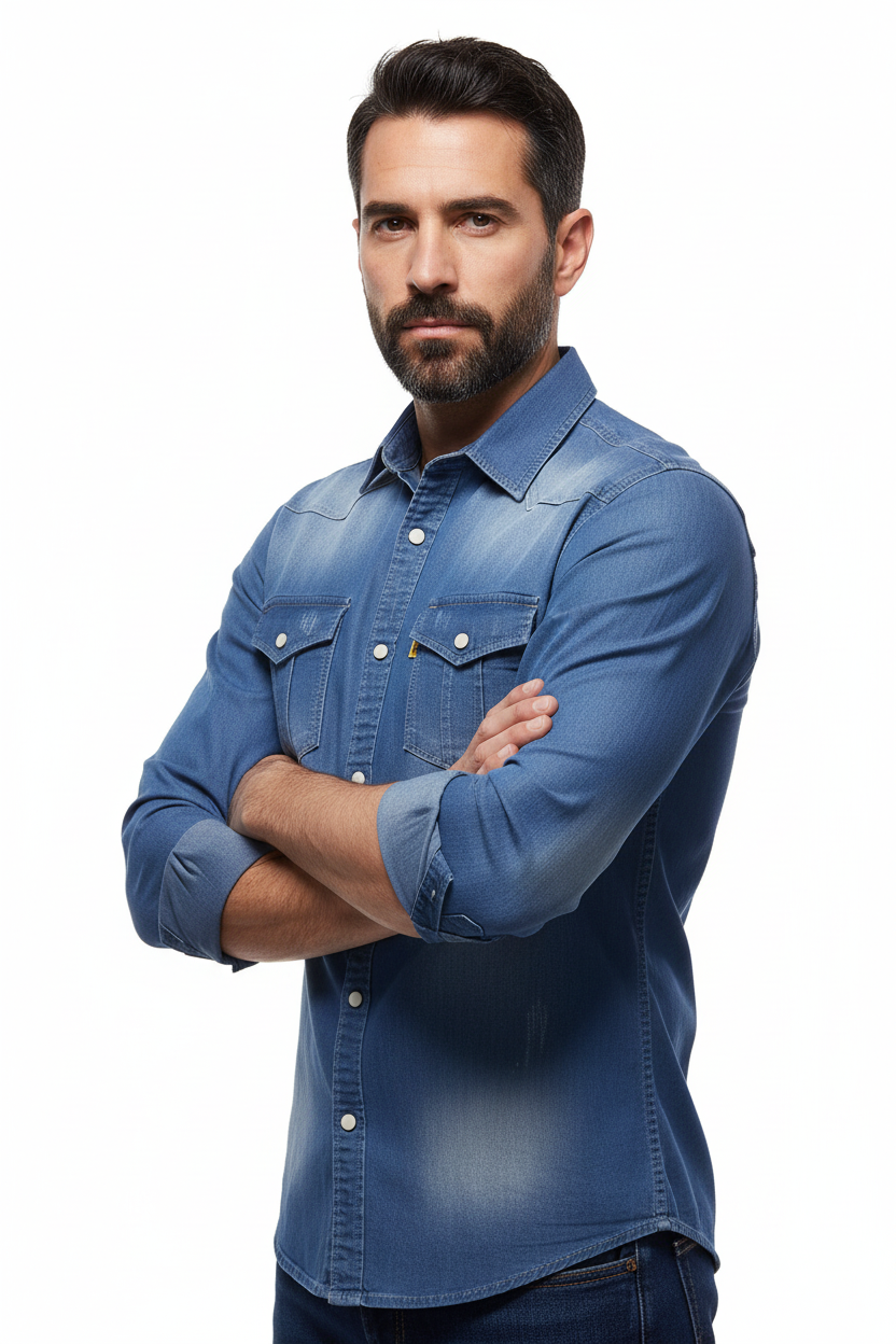 JIM - CAMISA VAQUERA DE ALGODÓN