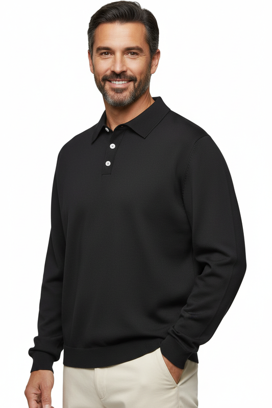 Mario | Polo casual de manga larga