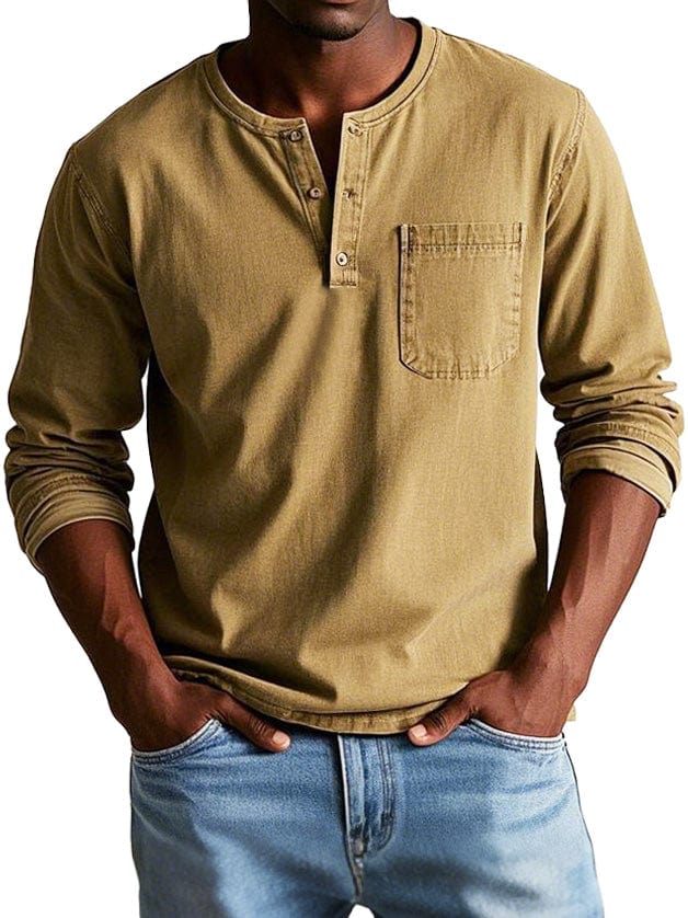 Frederik | Camiseta Henley Vintage