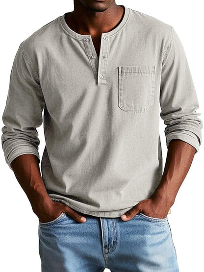Frederik | Camiseta Henley Vintage