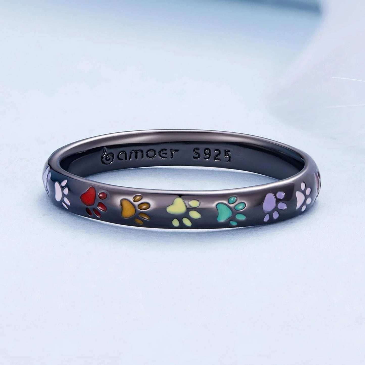 SOFIA | Anillo de plata esterlina con huella de pata.