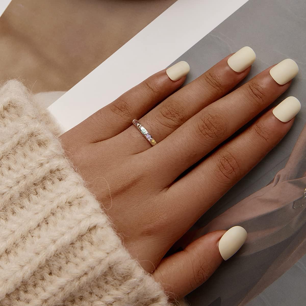 SOFIA | Anillo de plata esterlina con huella de pata.