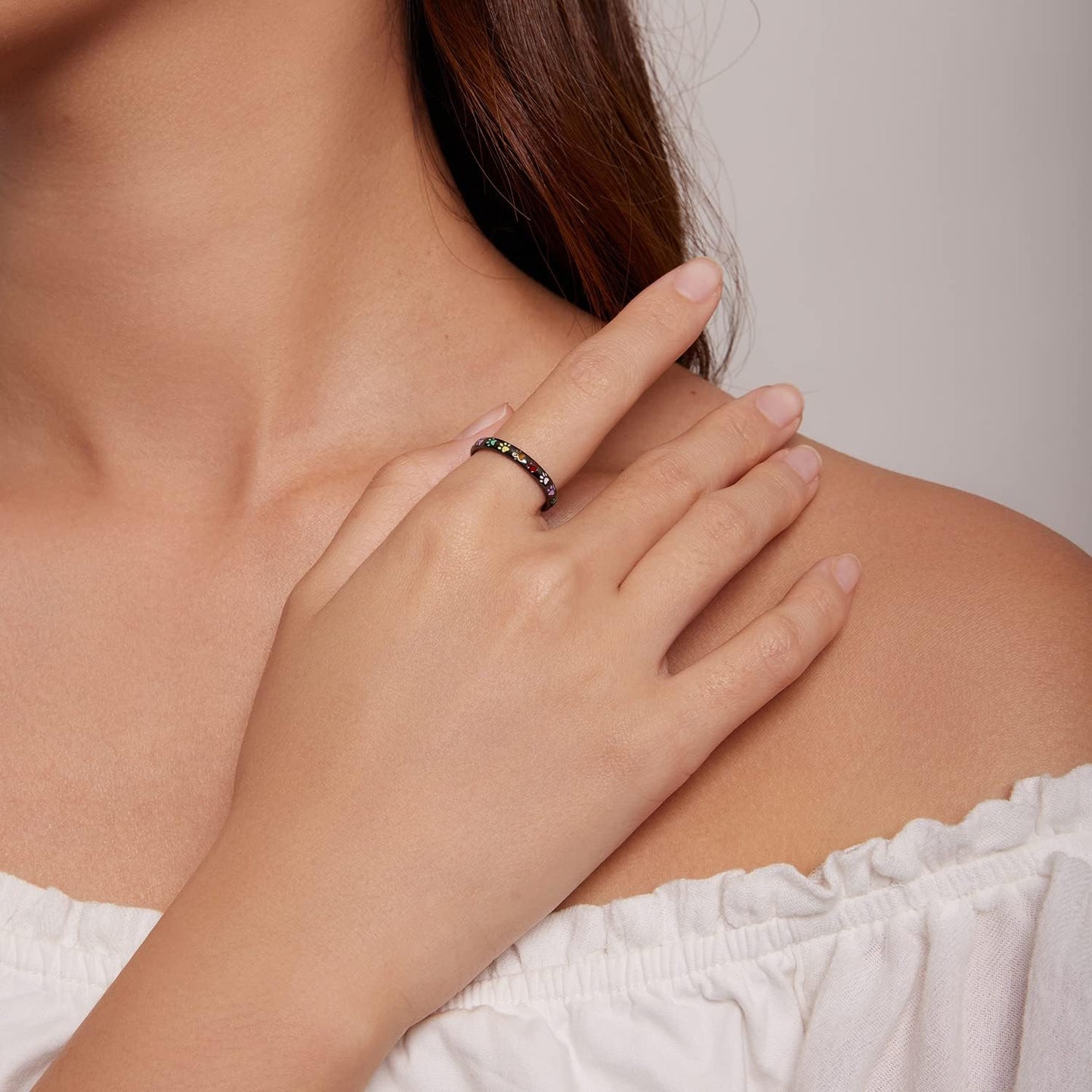 SOFIA | Anillo de plata esterlina con huella de pata.