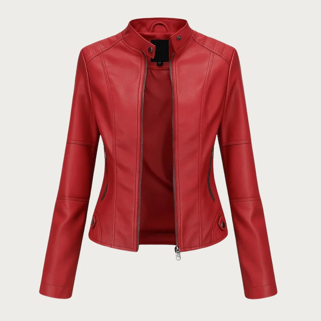 Jeniffer™ | Chaqueta de cuero de estilo moderno