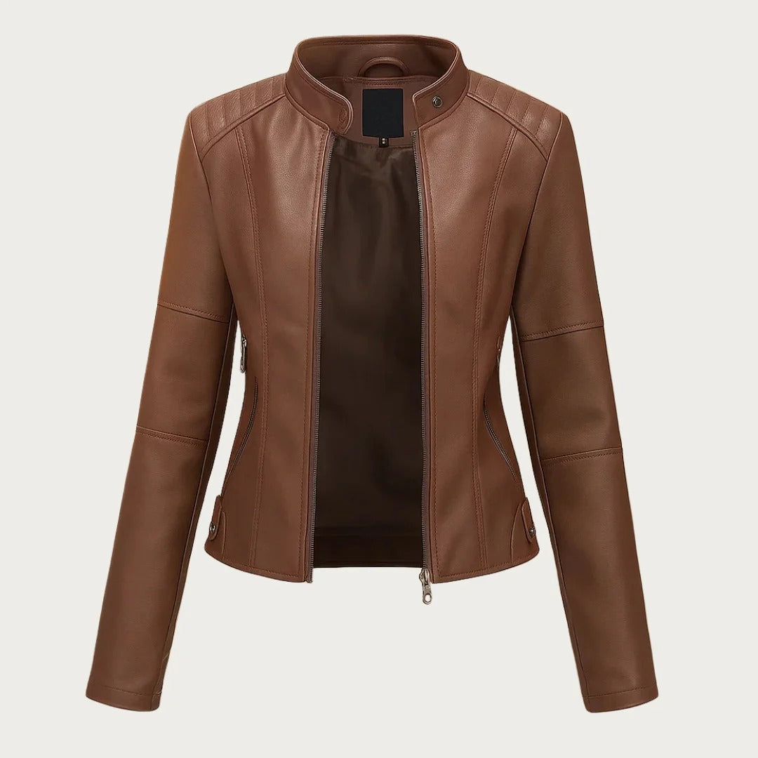 Jeniffer™ | Chaqueta de cuero de estilo moderno