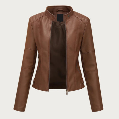 Jeniffer™ | Chaqueta de cuero de estilo moderno