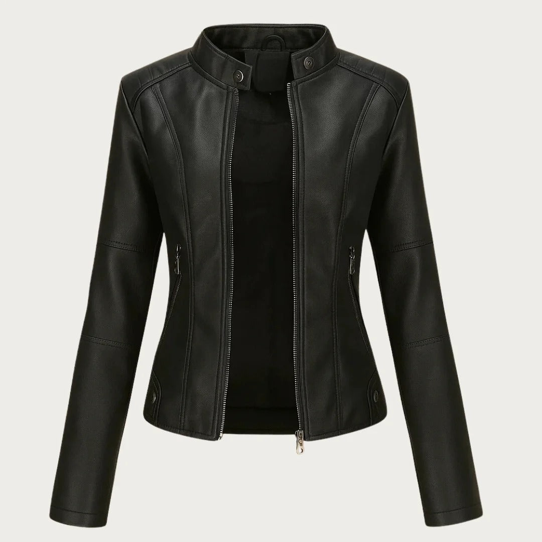 Jeniffer™ | Chaqueta de cuero de estilo moderno