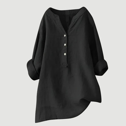 Zarina - Blusa cómoda de lino