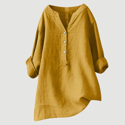 Zarina - Blusa cómoda de lino