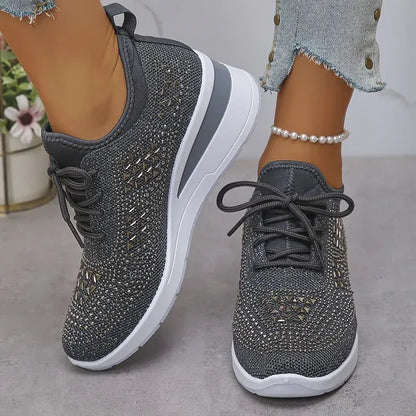Giselle – Zapatillas ortopédicas con pedrería brillante
