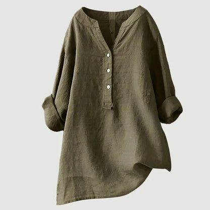 Zarina - Blusa cómoda de lino