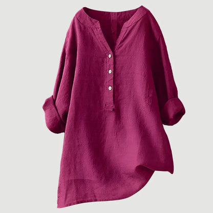 Zarina - Blusa cómoda de lino
