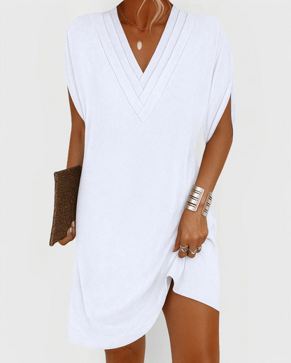 Zara | Vestido elegante con escote en V