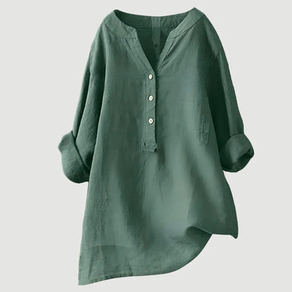Zarina - Blusa cómoda de lino